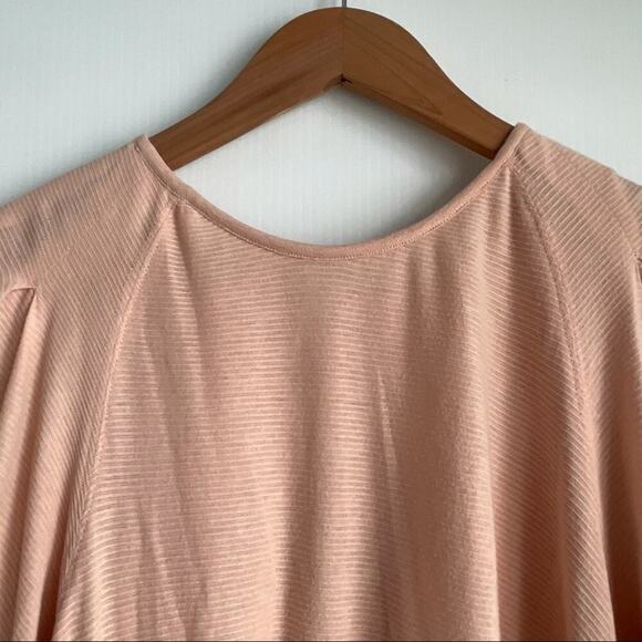 Free People Billie ribbed layered top xs peach/light pink - Picture 5 of 11